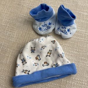 Booties and hat